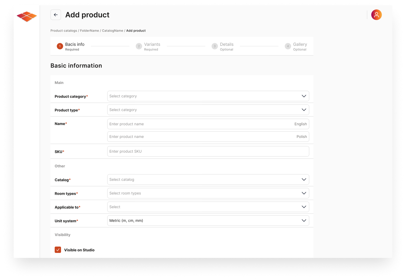 Floori Portal - Adding a Product
